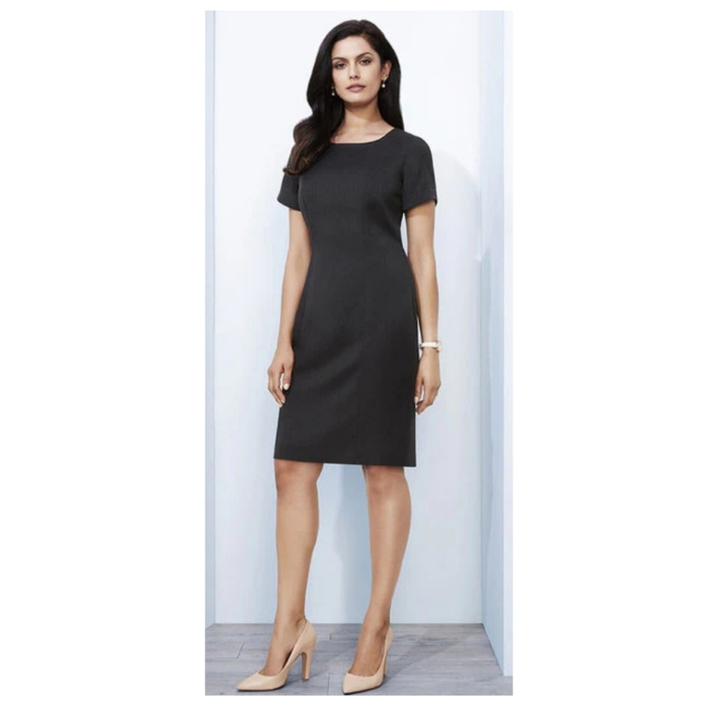🔥SALE🔥 VTG Jacqueline Ferrar Classic Black Sheath Dress Sz. 12